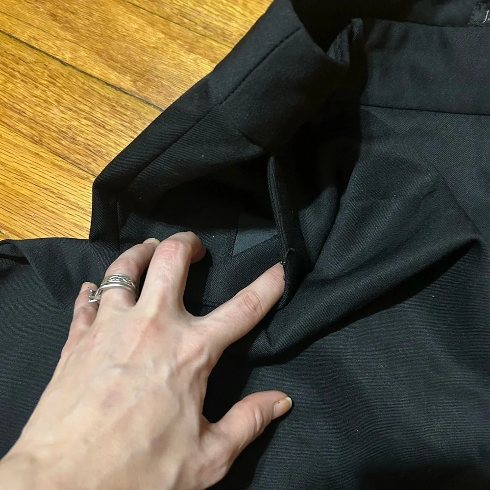 J Crew Pants Womens 6 Black Ankle Flat Front 100% Wool Light Weight City Fit